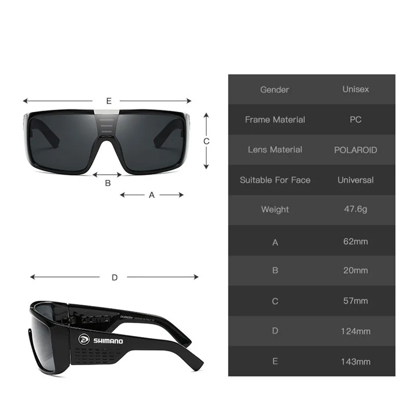 

2021 Shimano Men Fishing Siamese Sunglasses European and American Retro Cycling Sports Sunglasses Fashion Wild Glasses