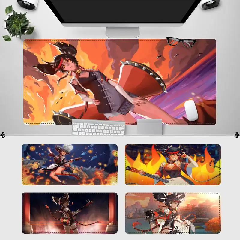 

30x80cm Xinyan Genshin Impact Gaming Mouse Pad Gamer Keyboard Maus Pad Desk Mouse Mat Game Accessories For Overwatch