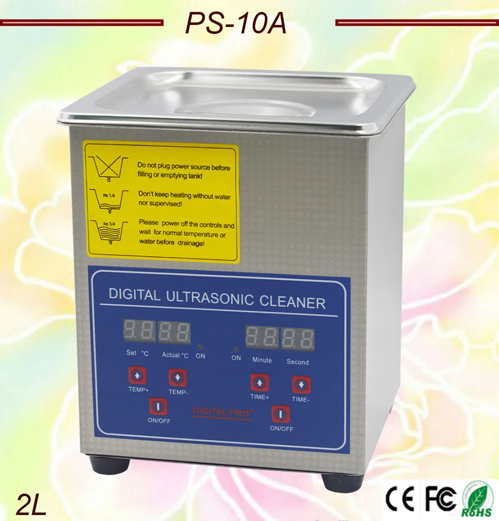 Ультразвуковой очиститель 110 В 220 PS-10A Вт 60 2 л | Бытовая техника