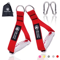 workout metal gym handles heavy duty aluminum alloy grip with hook bag for cable machine attachment resistance bands accessories