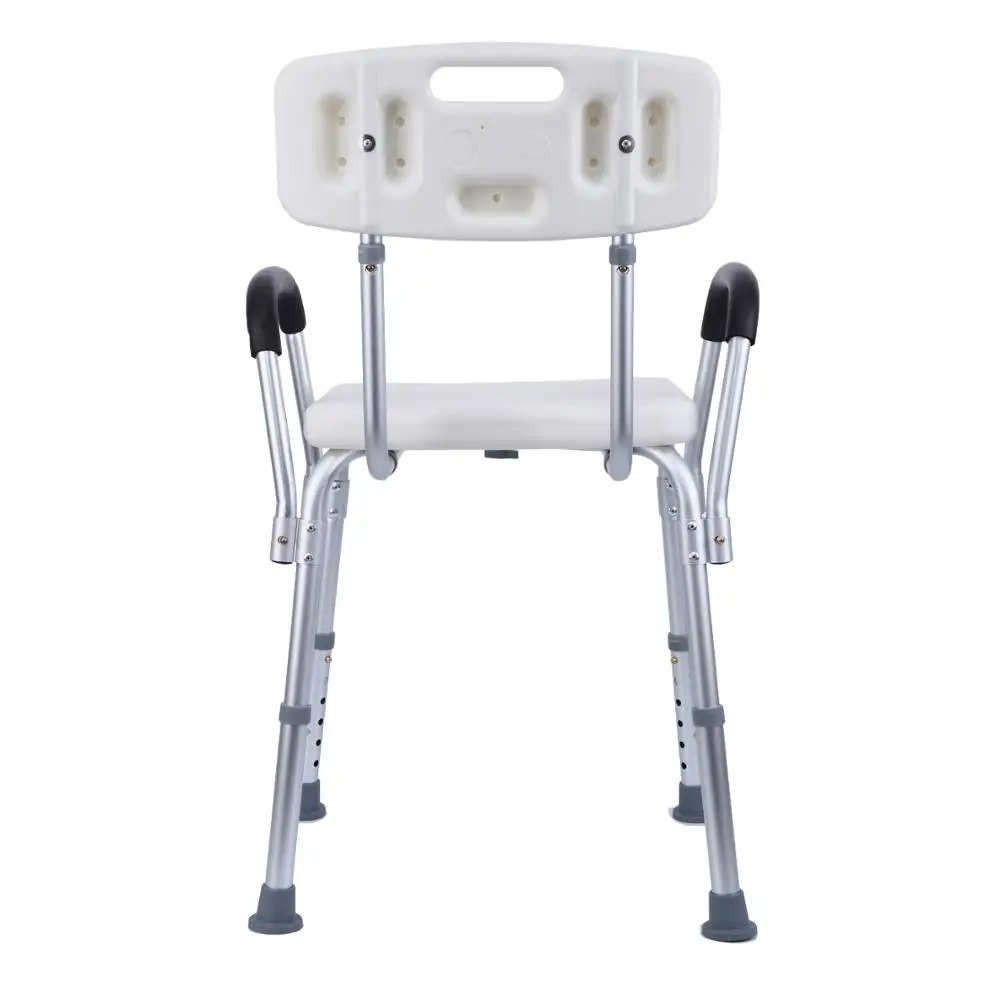 Стул для душа Yonntech с регулируемой высотой подлокотники мягкими чашечками