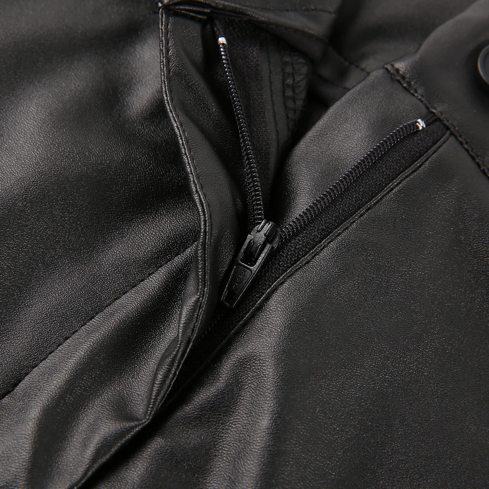 Женская винтажная юбка-карандаш демисезонная Кожаная Мини-юбка-карандаш в стиле