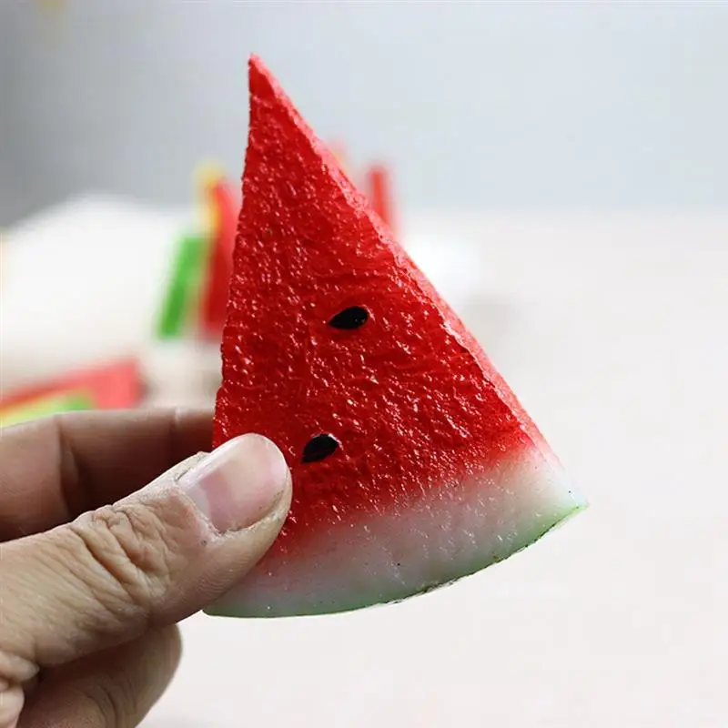Искусственные Фрукты Арбуз кусочки креативные Декоративные искусственные