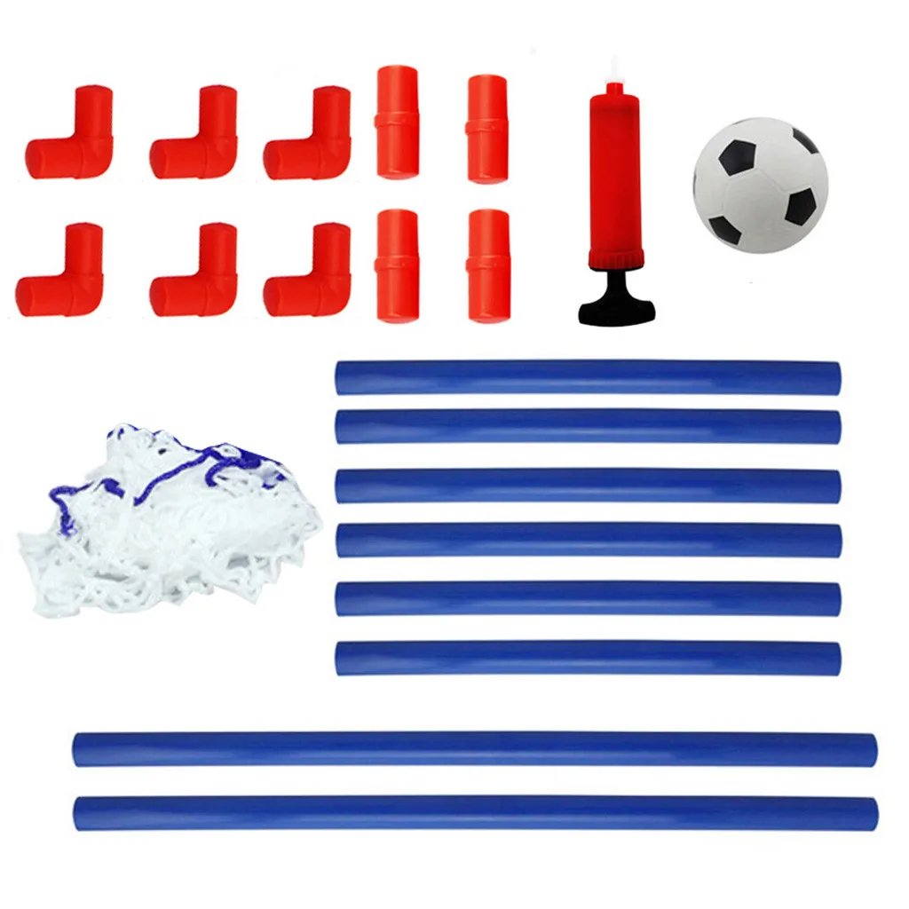 Портативный детский футбольный комплект с дверью для детей набор футбольных