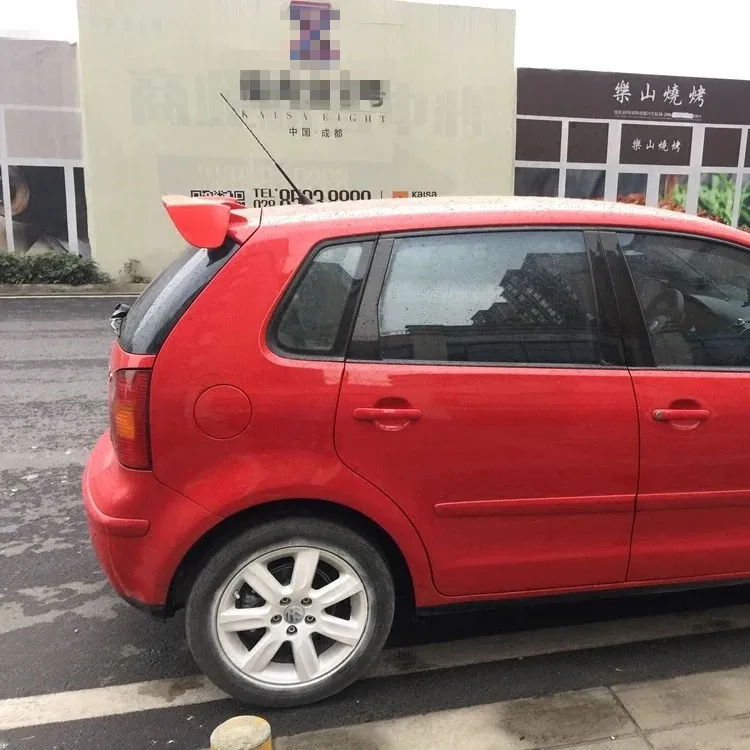 Для Volkswagen POLO 2008 2016 спойлер высокого качества ABS Материал заднее крыло автомобиля