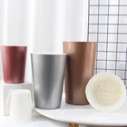 Цветочный горшок A4, высокий бочонок, модное ремесло, фиолетовые горшки, автоматический полив, Воздухопроницаемый горшок, Товары для офиса и дома