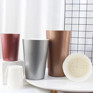 Цветочный горшок A4, высокий бочонок, модное ремесло, фиолетовые горшки, автоматический полив, Воздухопроницаемый горшок, Товары для офиса и дома