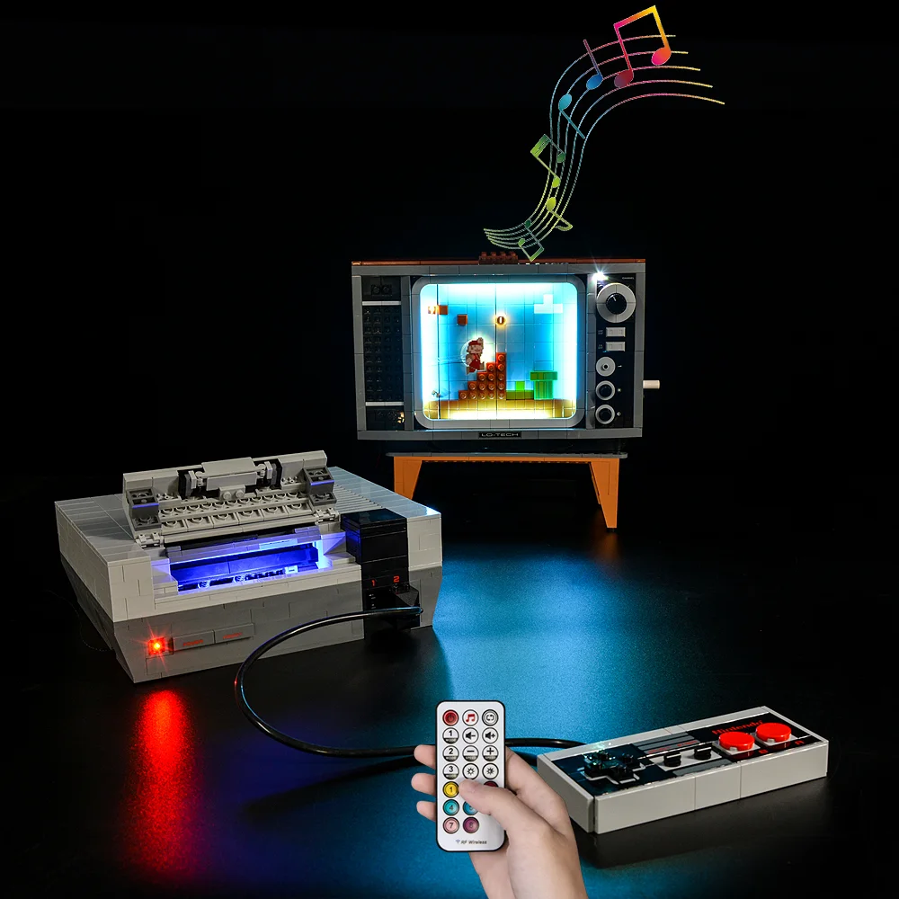 For 71374 Nes Red And White Machine Diy Toy Bricks Model Lighting Set Not Included Building Blocks