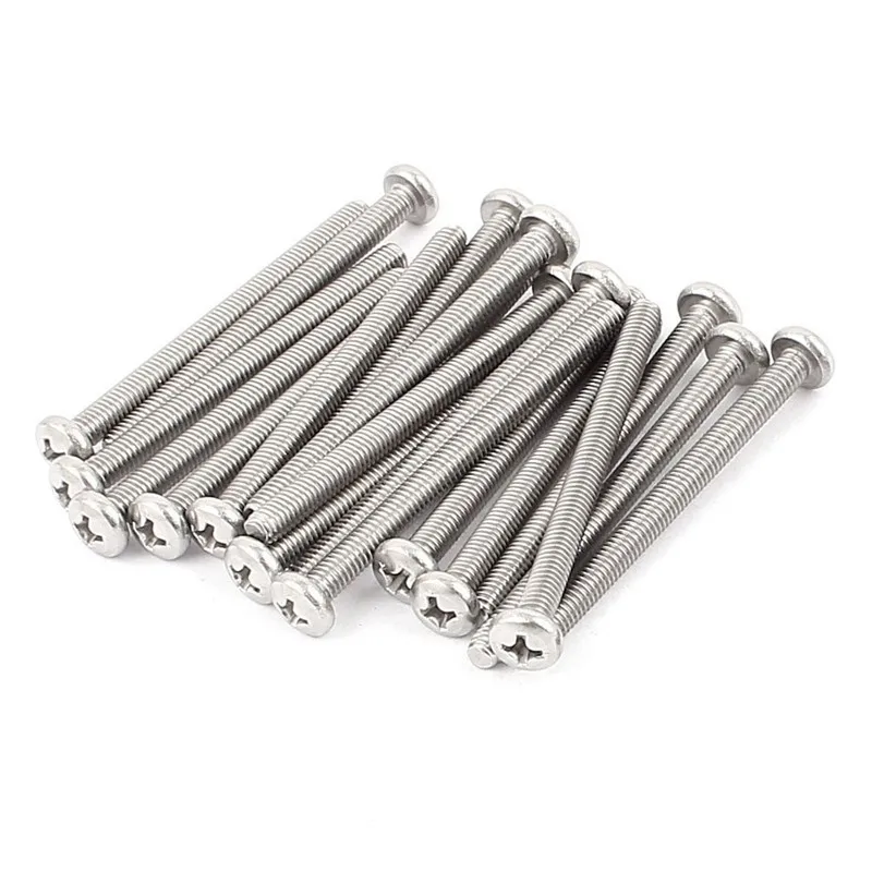 Винты с крестообразной головкой из нержавеющей стали m4x50 мм 304 дюйма 20 шт.|Винты| |