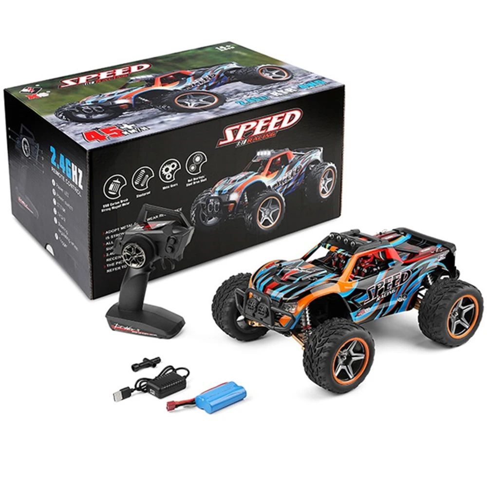

Wltoys 104009 1:10 RC Car 4WD 2.4GHZ Brushed High Speed Car Vehicle Models 45km/h Truck Buggy Toys For Children Adults Gifts