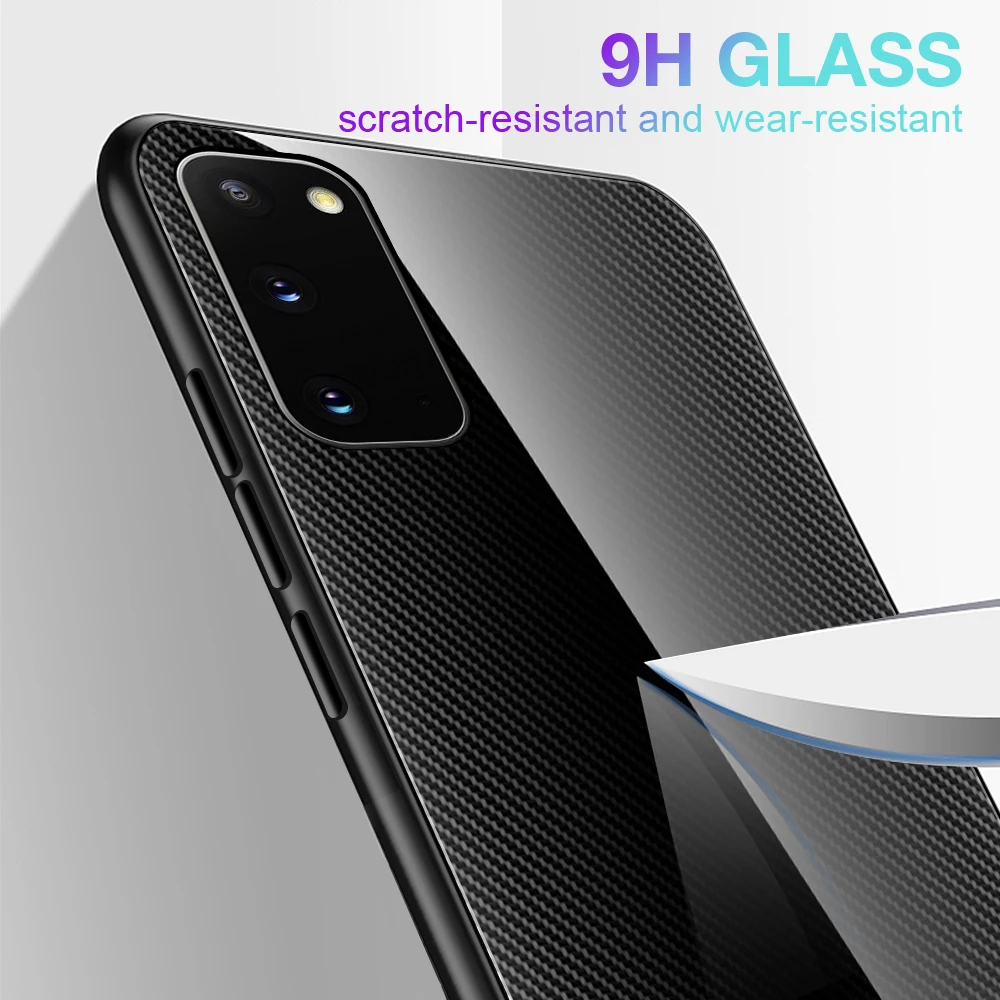 Чехол для Samsung Galaxy A51 A71 роскошный жесткий защитный чехол из закаленного стекла с