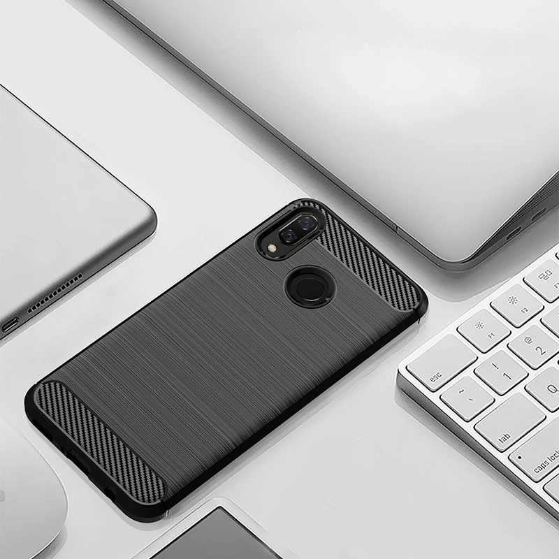 

Suitable for Huawei Nova3I Mobile Phone Shell Anti-Drop Silicone TPU Brushed Protective Soft Shell