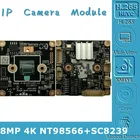 Плата модуля NT98566 + SC8239 для IP-камеры 8 Мп, 3840*2160 H.265 ONVIF, радиатор для обнаружения лиц при слабом освещении, обнаружения движения, P2P RTSP 38*38 мм