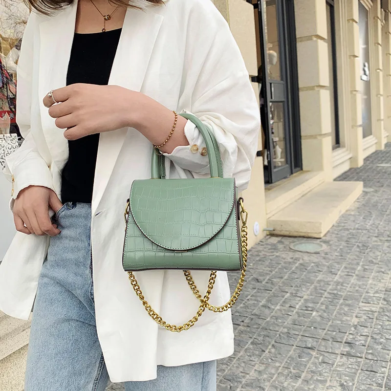 Новые маленькие сумки с каменным узором женские через плечо 2020 модная сумка