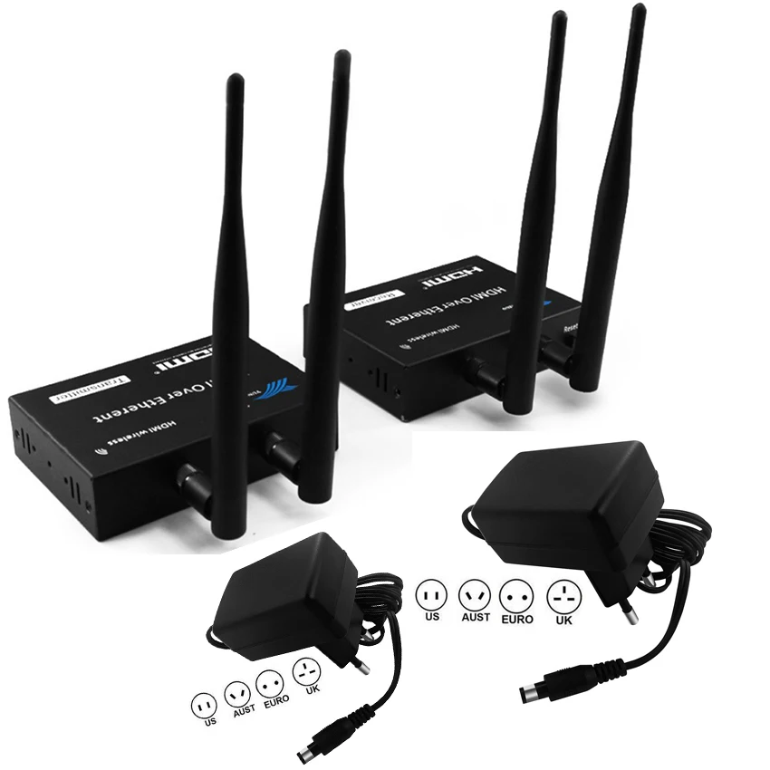 Беспроводной ИК HDMI усилитель сигнала, передатчик, приёмник комплект до 100 м(беспроводной передатчик hdmi и ресивер