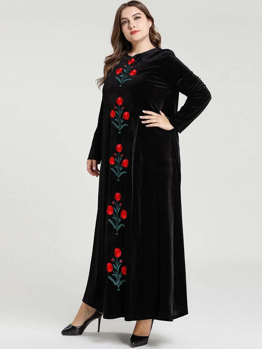 Вельветовая одежда в арабском стиле арабское мусульманское платье кафтан Tesettur