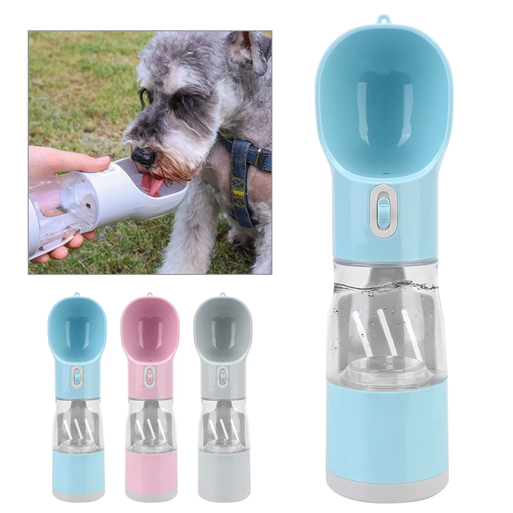 

Portable and Poop Bags Pet Dog Water Bottle with Poop Shovel Pet Water Dispenser Feeder Cat Dogs Outdoor Travel Drinking Bowl