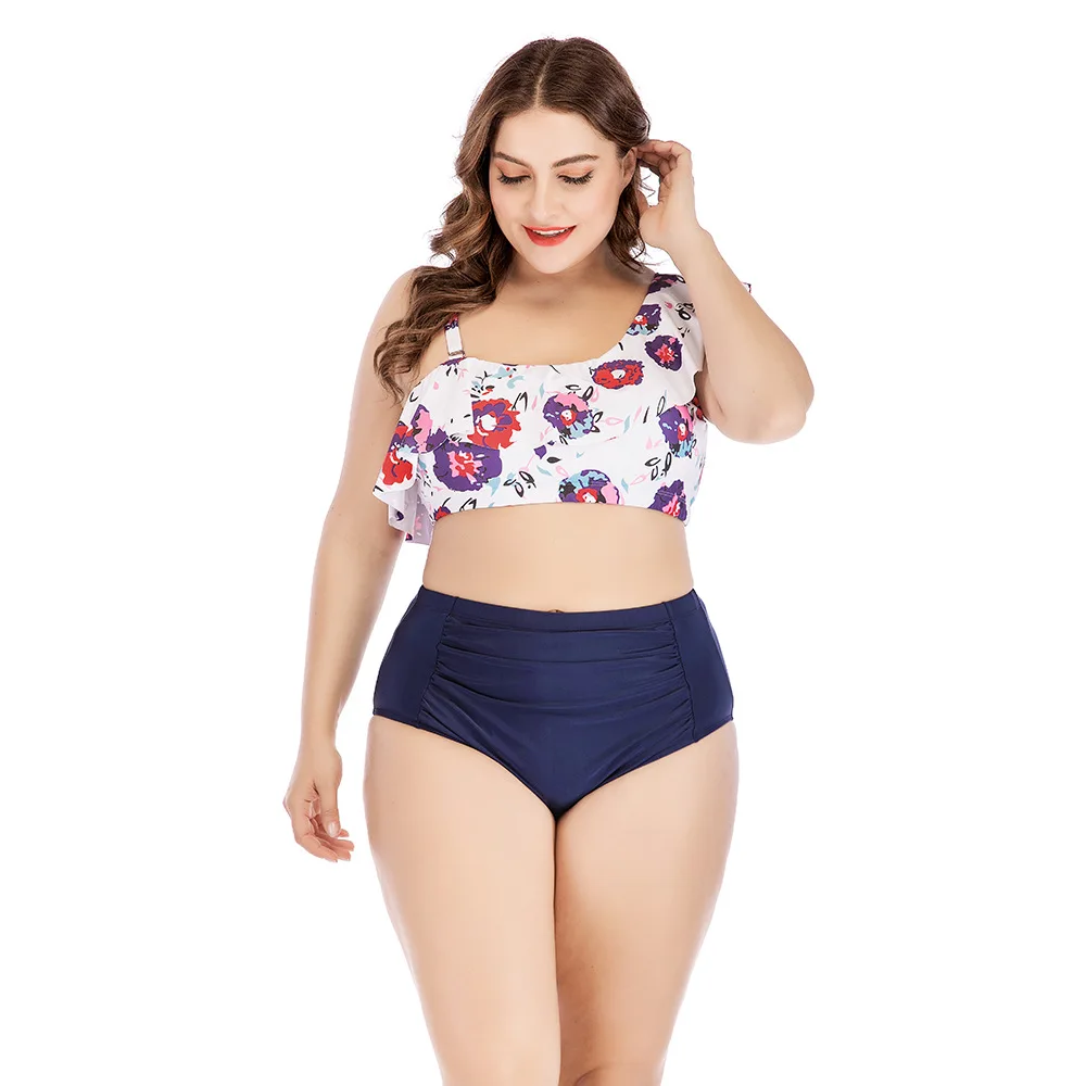 2020 бразильские бикини размера плюс 4XL купальник с высокой талией женский пуш-ап