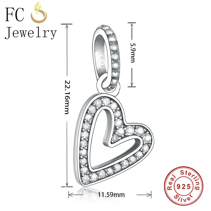 FC Jewelry подходит для оригинального бренда очаровательный браслет 100% Серебро 925