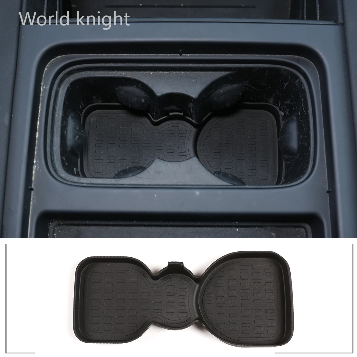 

For Land Rover Defender 90 110 20-22 Car Styling TPE Rubber Car Center Console Water Coaster Lower Non-Slip Mat Car Accessories