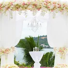 Топ! Тюль в рулоне, 48 см х 5 м, ткань с кристаллами, органза, тюль в рулоне, свадебное украшение, день рождения, детский душ, 5ZSH015