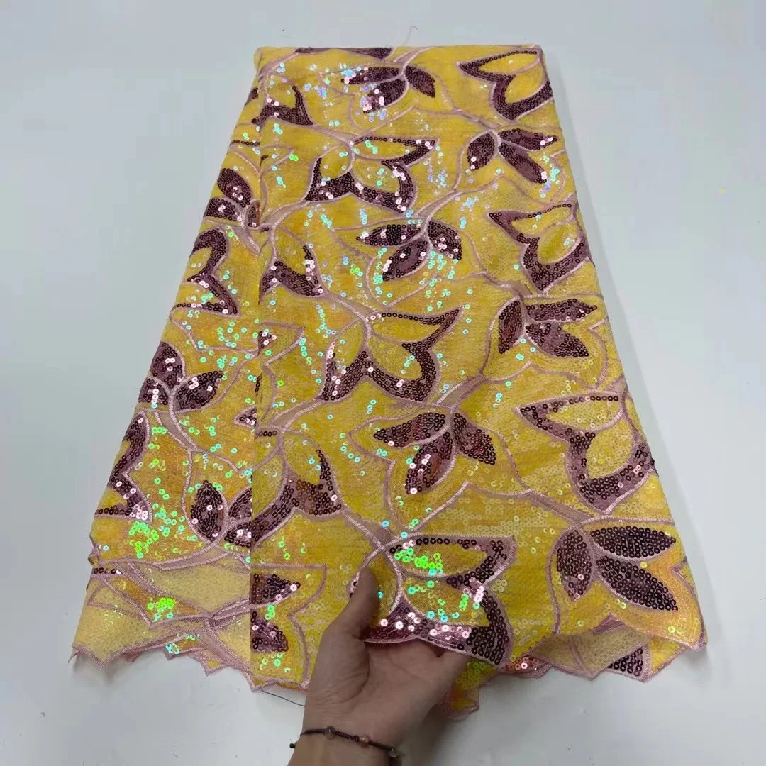 XIUYSAI золотого цвета нигерийские кружевные ткани 2021 новейшая вышивка французское