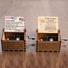 2021 деревянная музыкальная шкатулка с ручным заводом You Are My Sun, песня на тему парка Юрского периода Love Dad, Love Mom, Love дочь, Love Woman