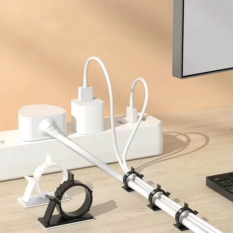 10 шт. самоклеящиеся зажимы-органайзеры для кабелей | Электроника