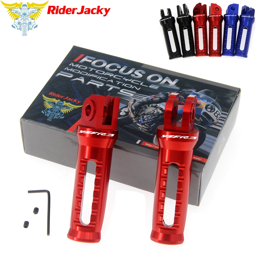 RiderJacky для YAMAHA YZF R3 YZFR3 2015-2020 2016 2017 2018 2019 мотоциклетная Передняя подставка ног с ЧПУ |
