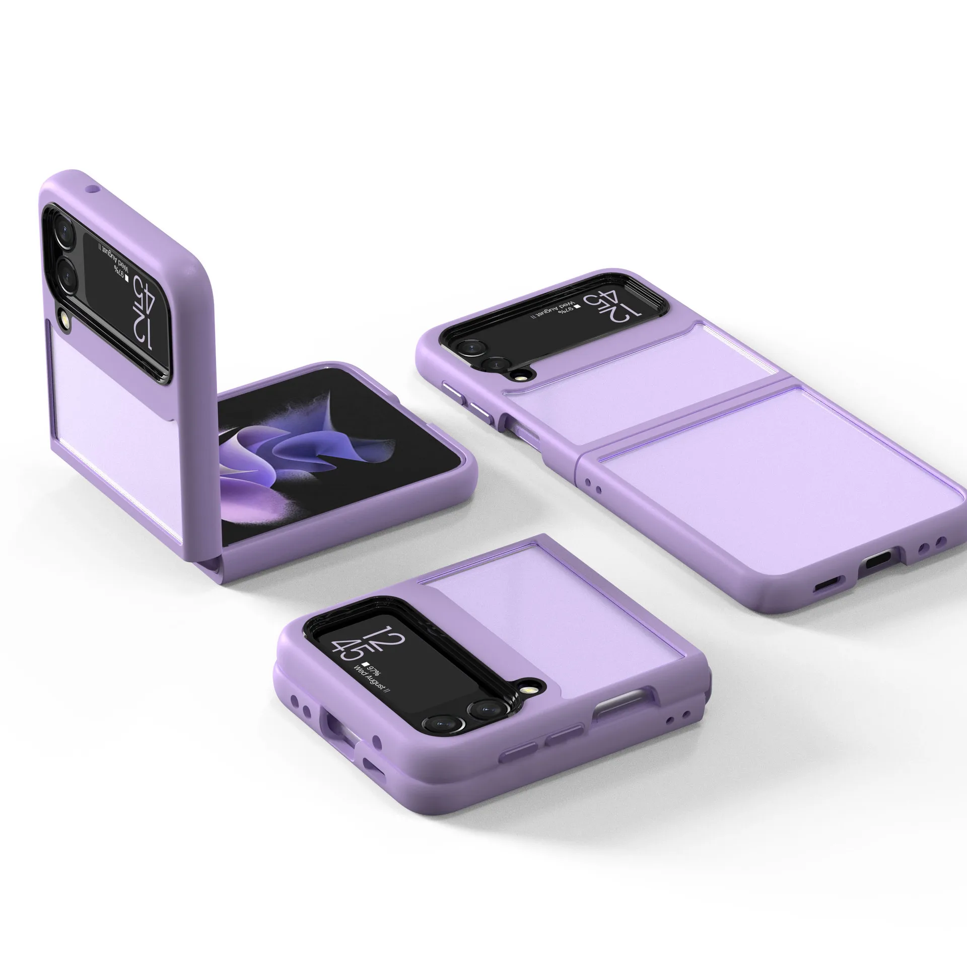 2021 Fashion Korea TPU+PC case for Samsung Galaxy Z Flip 3 Cover Anti-knock luxury Cases for Flip3