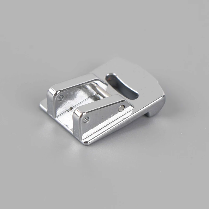 

1PC Singer Janome Sliver Tone Stainless steel Rolled Hem Curling Sewing Presser Foot For Sewing Machine
