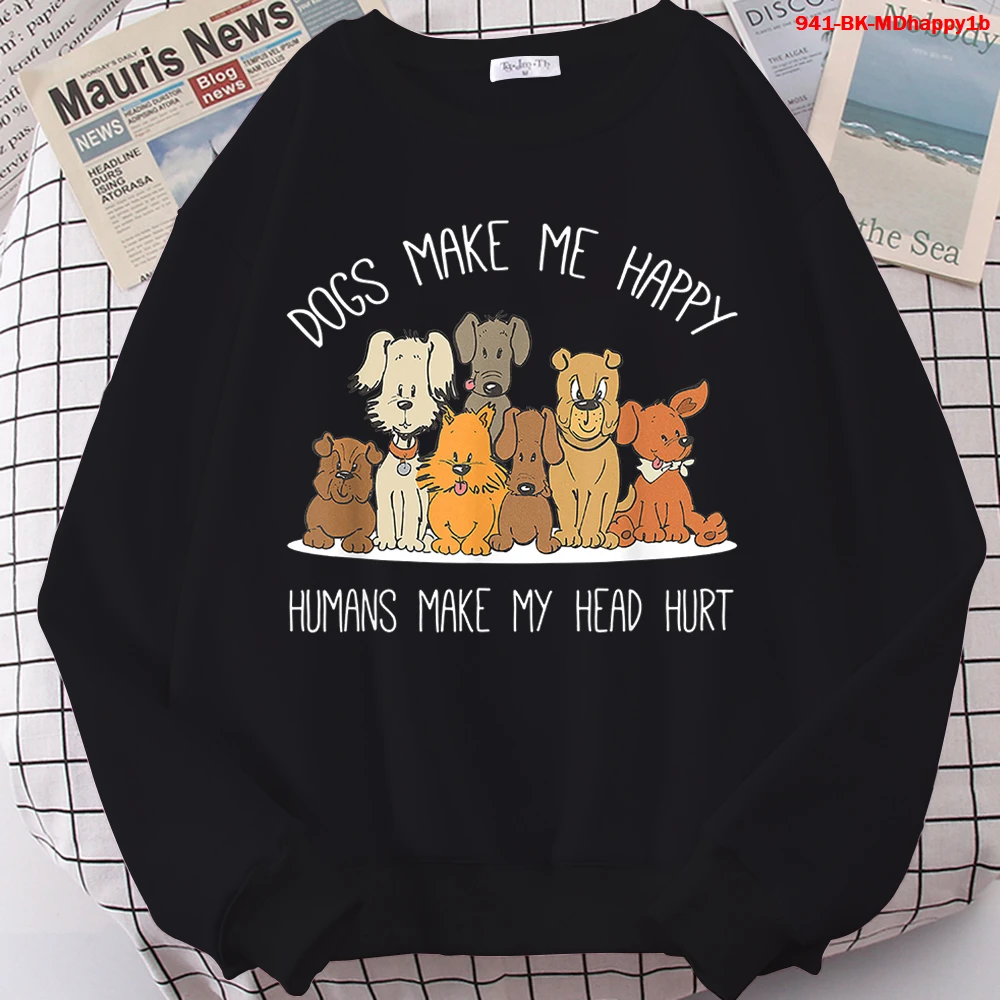 

Свитшот с надписью «Make Me Happy» и длинным рукавом, в стиле Харадзюку