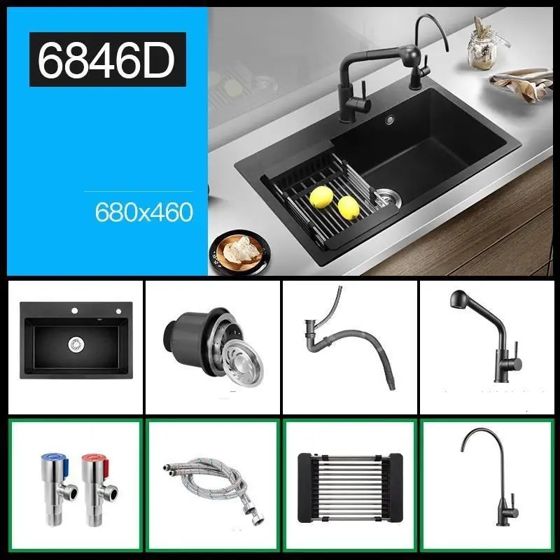 Banheiro Umywalka Lavello гранит Keuken Gootsteen Portatil Lavandino Fregadero De Cocina Cuba Pia Cozinha Lavabo кухонная раковина