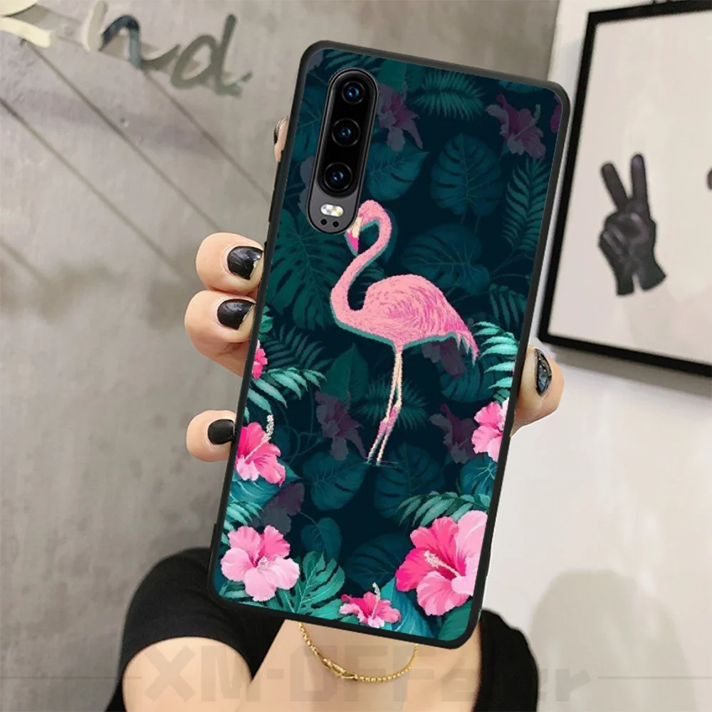 Чехол для телефона ByLoving pink red Flamingo bird DIY Huawei P9 10 lite P20 pro P30 Psmart mate 20 | Мобильные