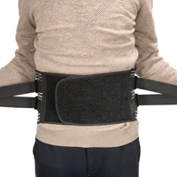 men women adjustable waist trainer lower back brace spine support belt orthopedic breathable lumbar corset