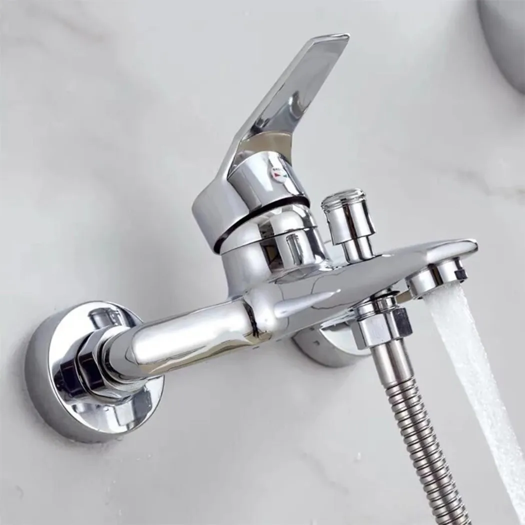 

Mixing Water Faucet Replacement Shower Head Silver Sink Spray Zinc Alloy