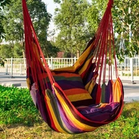 portable hammock fashion leisure lazy sling chair with pillow canvas adult child seat indoor outdoor garden swing