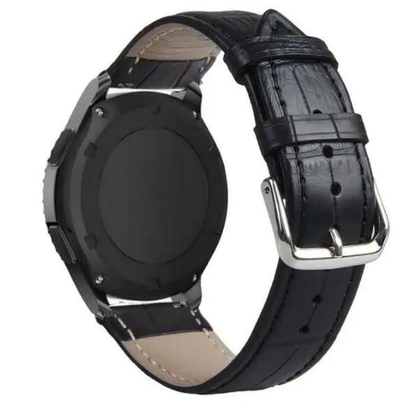 Ремешок для часов Huawei Watch GT/2 Huami Amazfit Bip кожаный браслет Samsung Gear S2/S3 Galaxy Active 42/46 мм