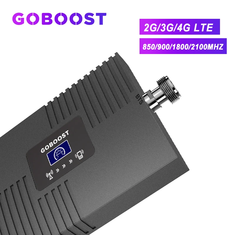 Ретранслятор сотовой связи GOBOOST GSM 2G 3G 4G Усилитель сотового сигнала 900 1800 2100