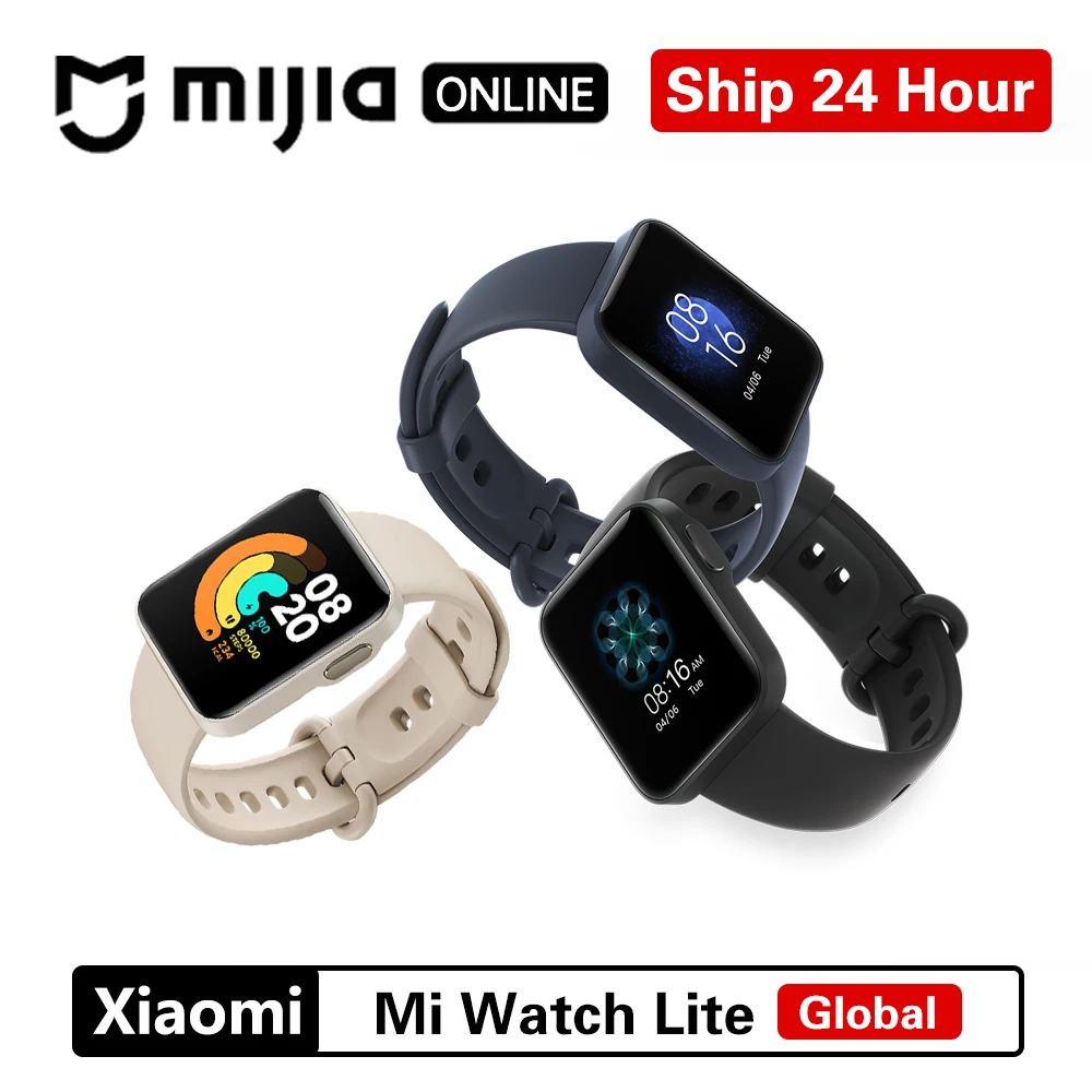 

Xiaomi Mi Watch Lite Global Bluetooth 5,0 GPS фитнес-трекер монитор сердечного ритма спортивные 5ATM 1,4 дюйма Redmi умные наручные часы