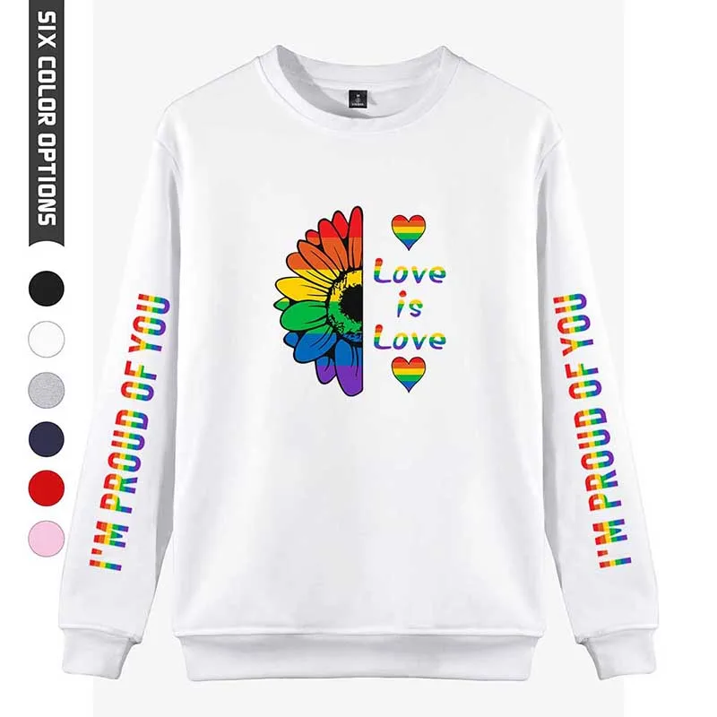 Толстовка ЛГБТ для женщин и мужчин модные толстовки Повседневный пуловер без