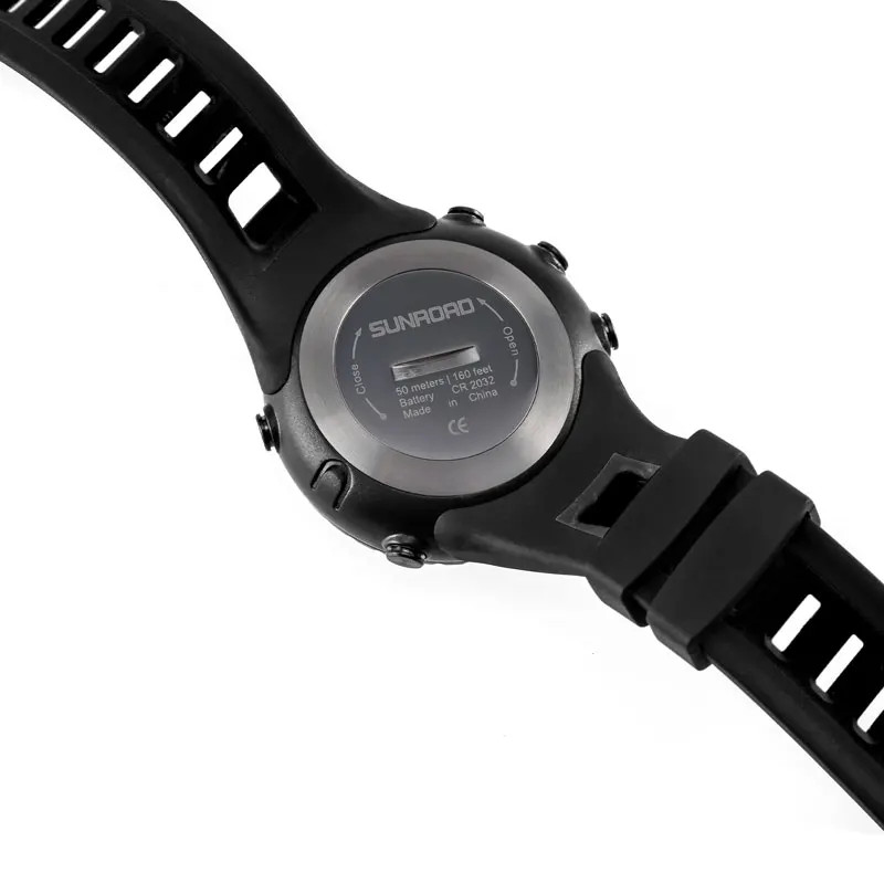 

SUNROAD Digital Watch for Men Altimeter Barometer Compass Montre Homme Pedometer Watches Temperature Sports Black Wristwatch