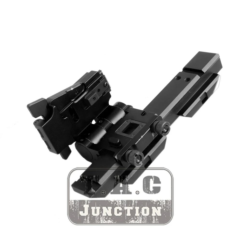 Tactical Magnifier Folding Mount For EOTech G23 G33 3X 20mm Picatinny Rail Flip-To-Side Quick Detach w/ 5/8" Riser Left Hand