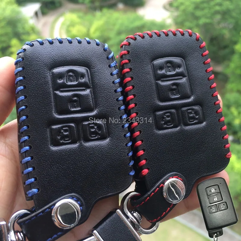 Кожаный Автомобильный брелок для ключей чехол Toyota Voxy Ноя R80 4 кнопки с брелоком