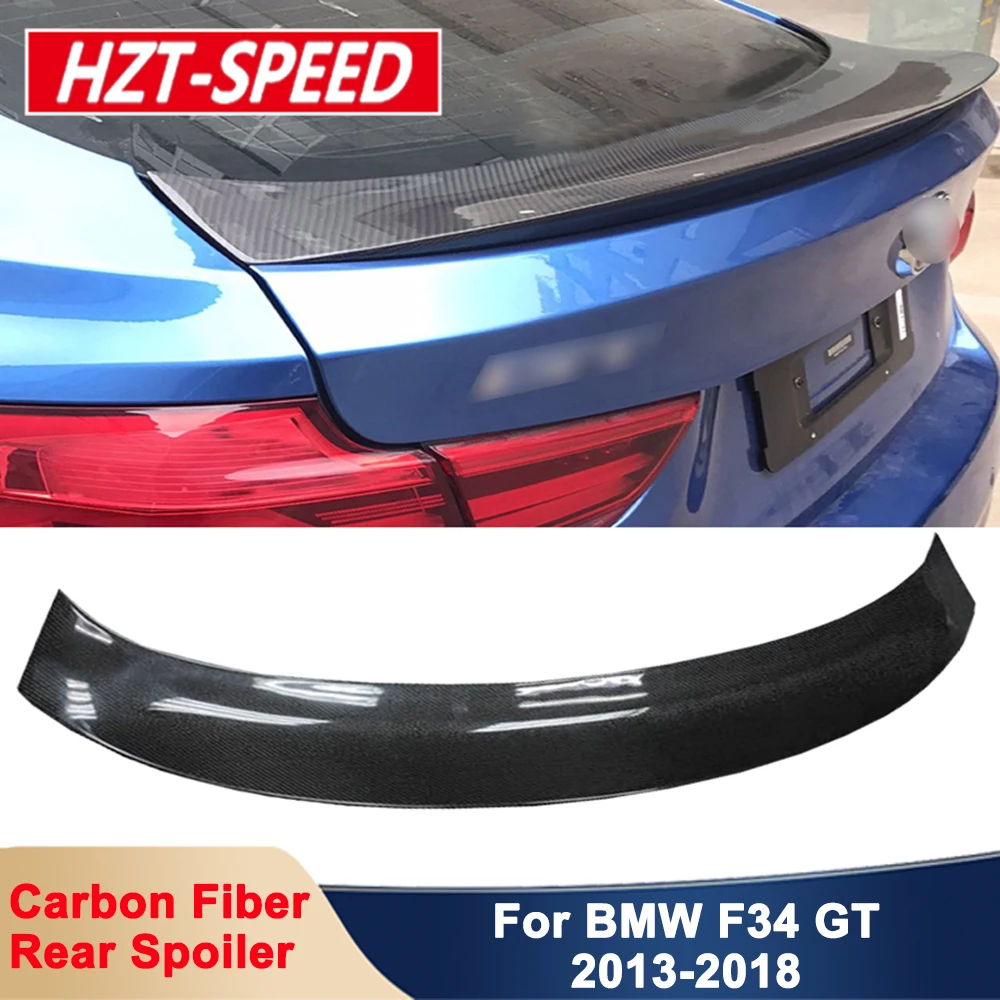 

Большой задний спойлер P-типа для багажника из настоящего углеродного волокна и ФАП для BMW 3 серии F34 GT, тюнинг автомобиля 2013-2020, модификация