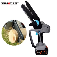 electric chainsaw pruning saw portable woodworking electric mini chain saw wood cutter garden tool can be charged pruning shears