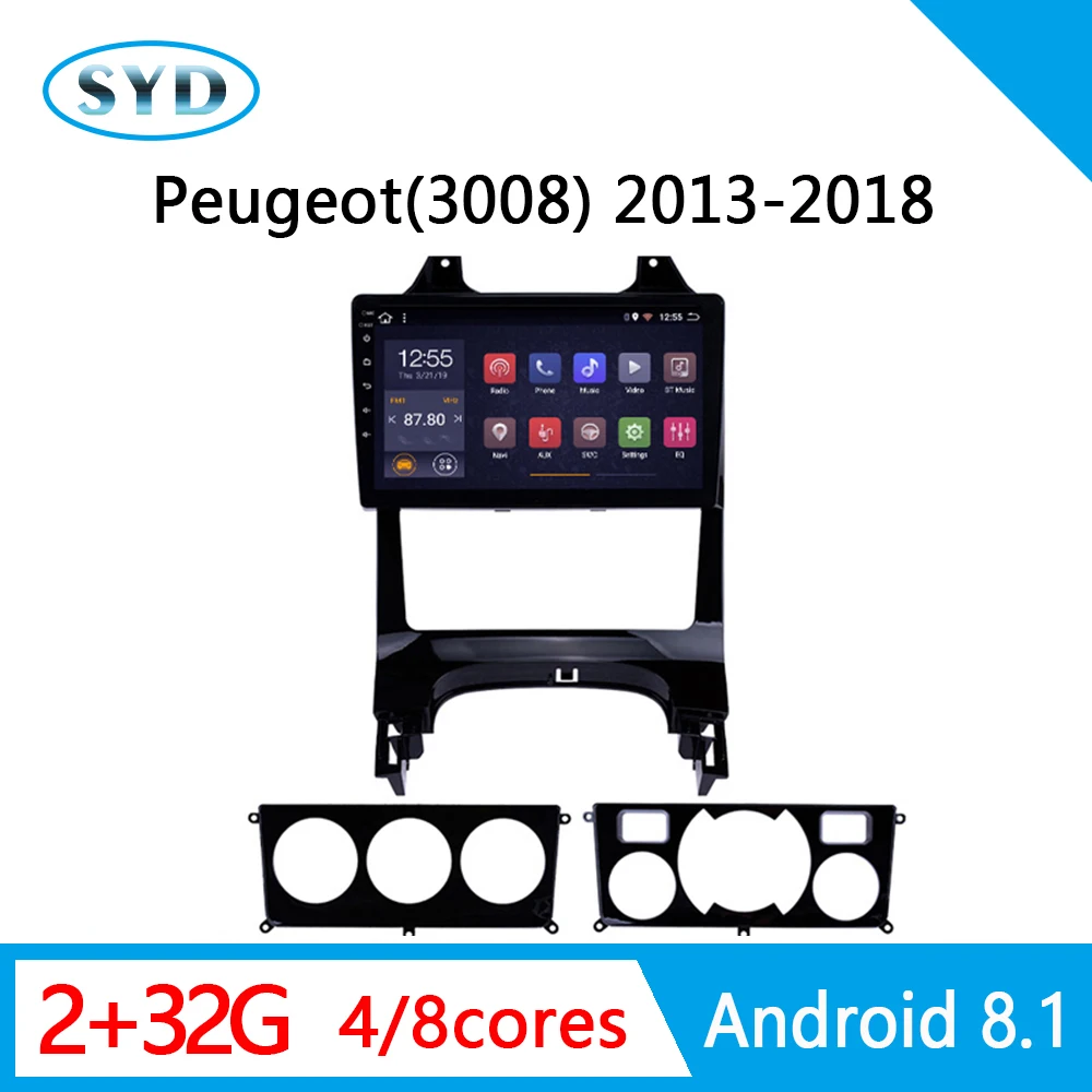 Автомагнитола для Peugeot 3008 8 ядер 2011 2012 2013 2016 2 Гб 32 ГБ GPS навигация dvd плеер carplay TV bose