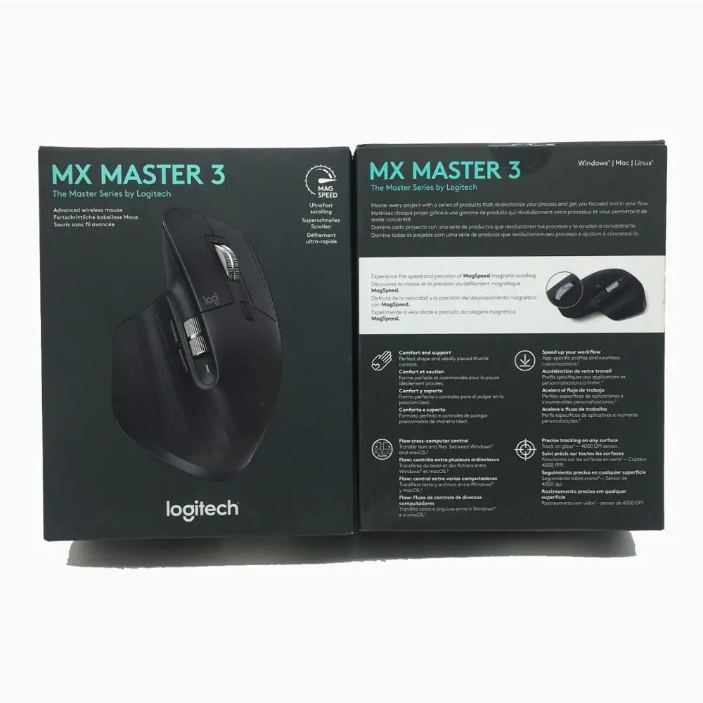 Мышь Logitech MX Master 3 беспроводная офисная Bluetooth-мышь с беспроводным приемником 2 4G