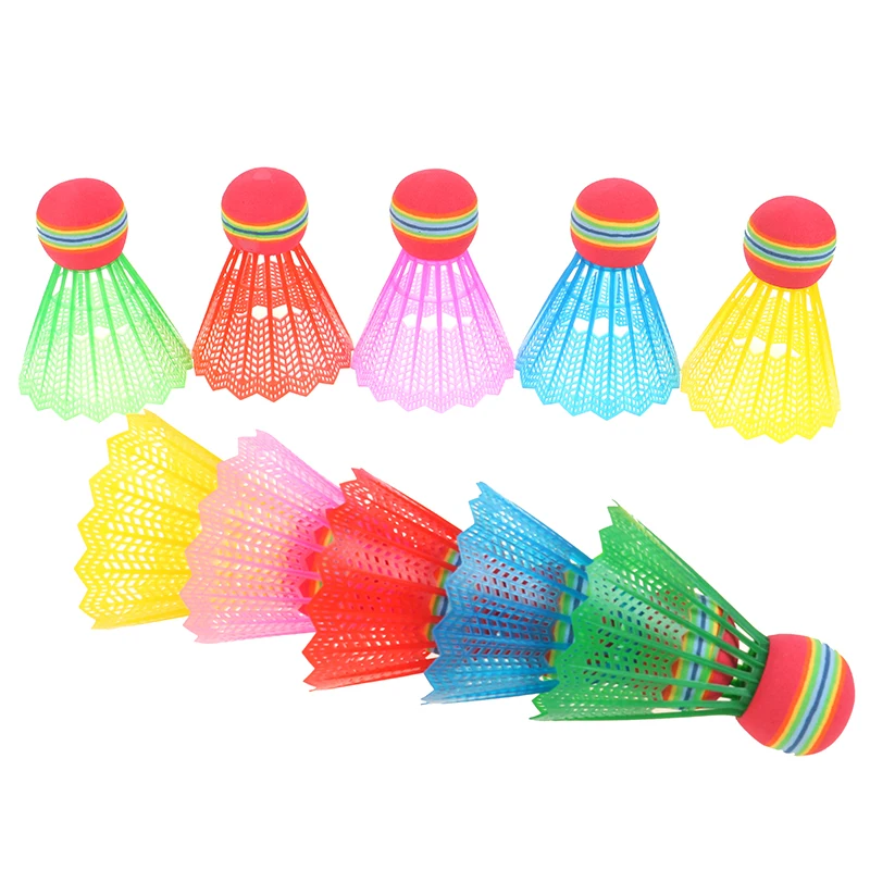 

10PCS/Pack Colorful Badminton Balls Portable Shuttlecocks Products Sport Training Train Outdoor Supplies With Cylinder Packaging
