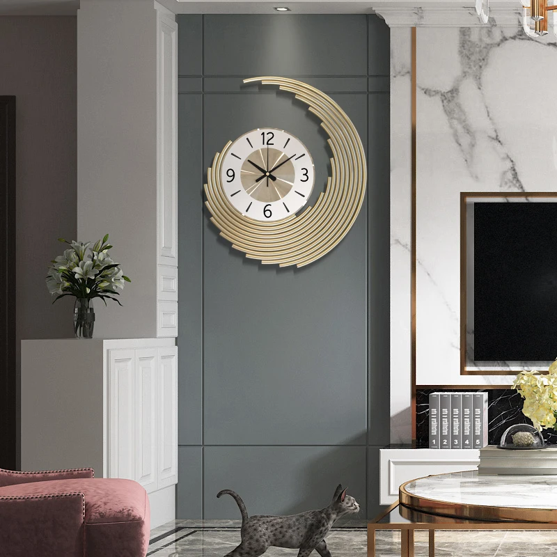 

Modern Art Design Wall Clock Fashion Luxury Creativity Nordic Wall Clock Living Room Minimalist Reloj Pared Home Decor BC50BGZ